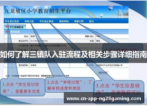 如何了解三镇队入驻流程及相关步骤详细指南