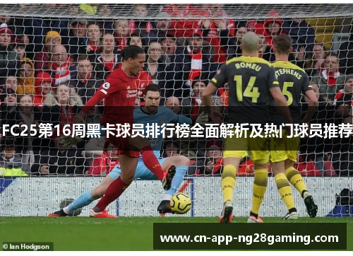 FC25第16周黑卡球员排行榜全面解析及热门球员推荐