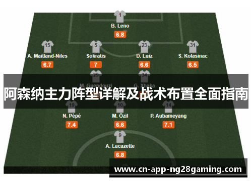 阿森纳主力阵型详解及战术布置全面指南