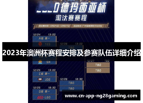 2023年澳洲杯赛程安排及参赛队伍详细介绍