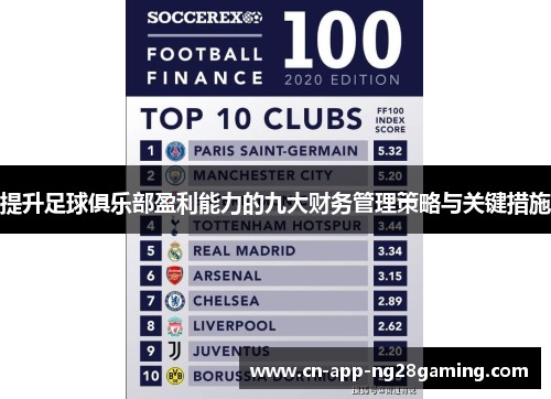 提升足球俱乐部盈利能力的九大财务管理策略与关键措施
